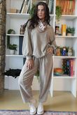 Terry B Classic Sweatshirt Stone 
